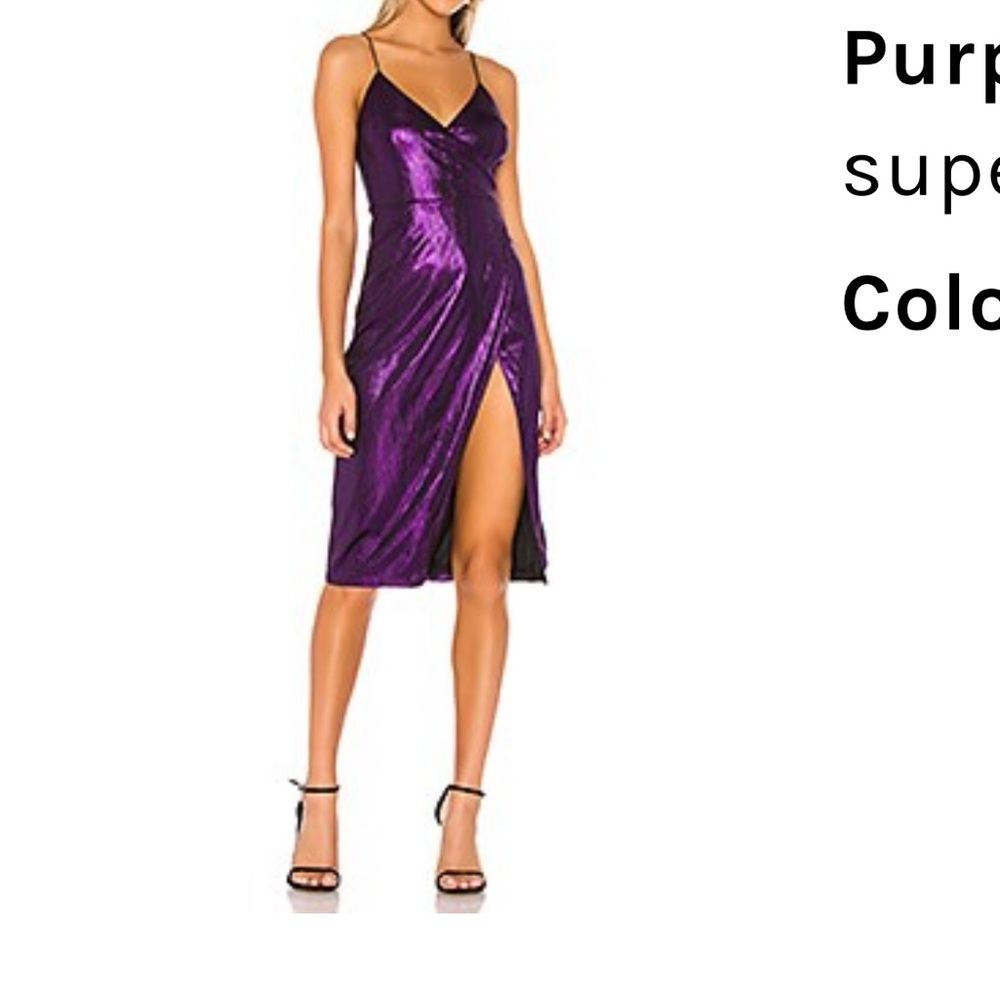 Superdown Misty Surplice Midi Dress